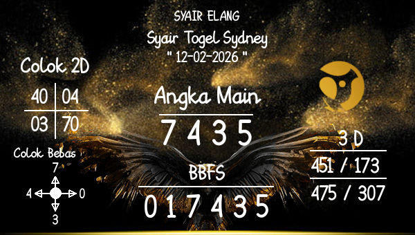 SYAIR ELANG - Syair Togel Sydney