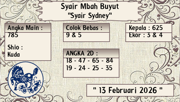 Syair Mbah Buyut - Syair Sydney