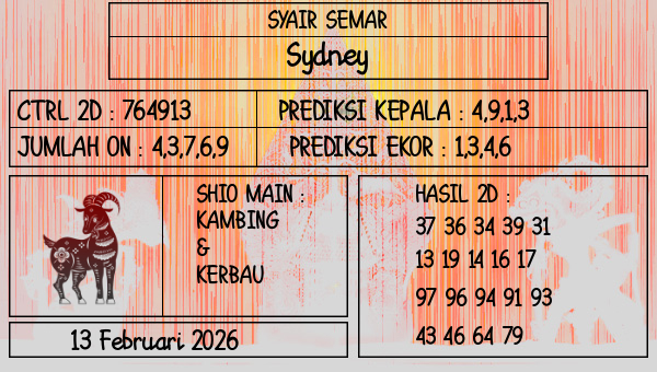 SYAIR SEMAR - Sydney